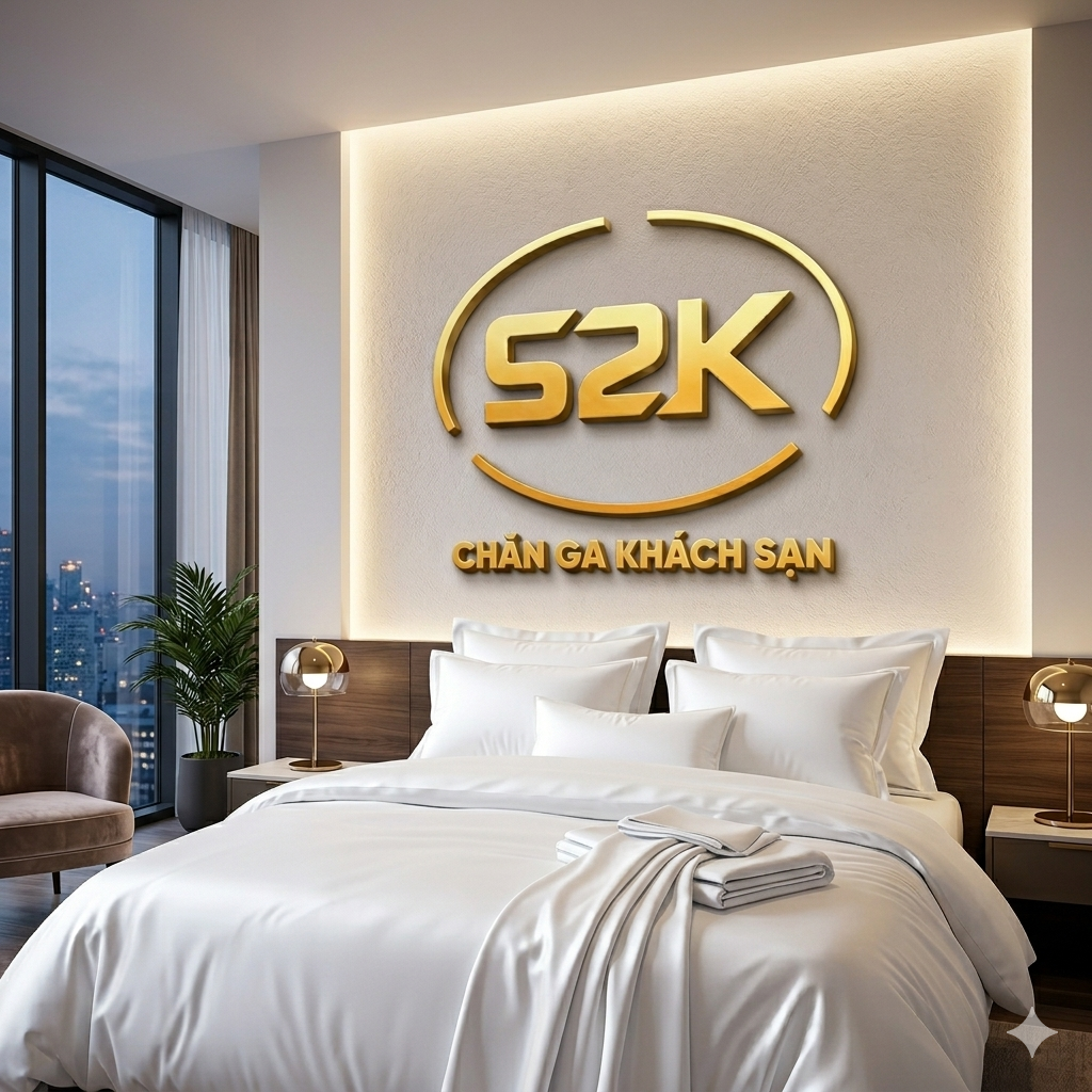 S2K - Bộ Chăn Ga Khách Sạn - Vải T400
