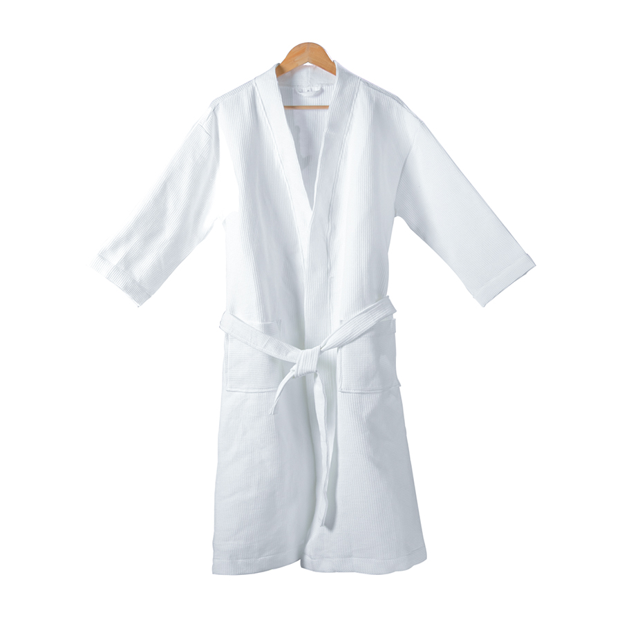 Áo choàng tắm khách sạn dệt kiểu tổ ong cao cấp